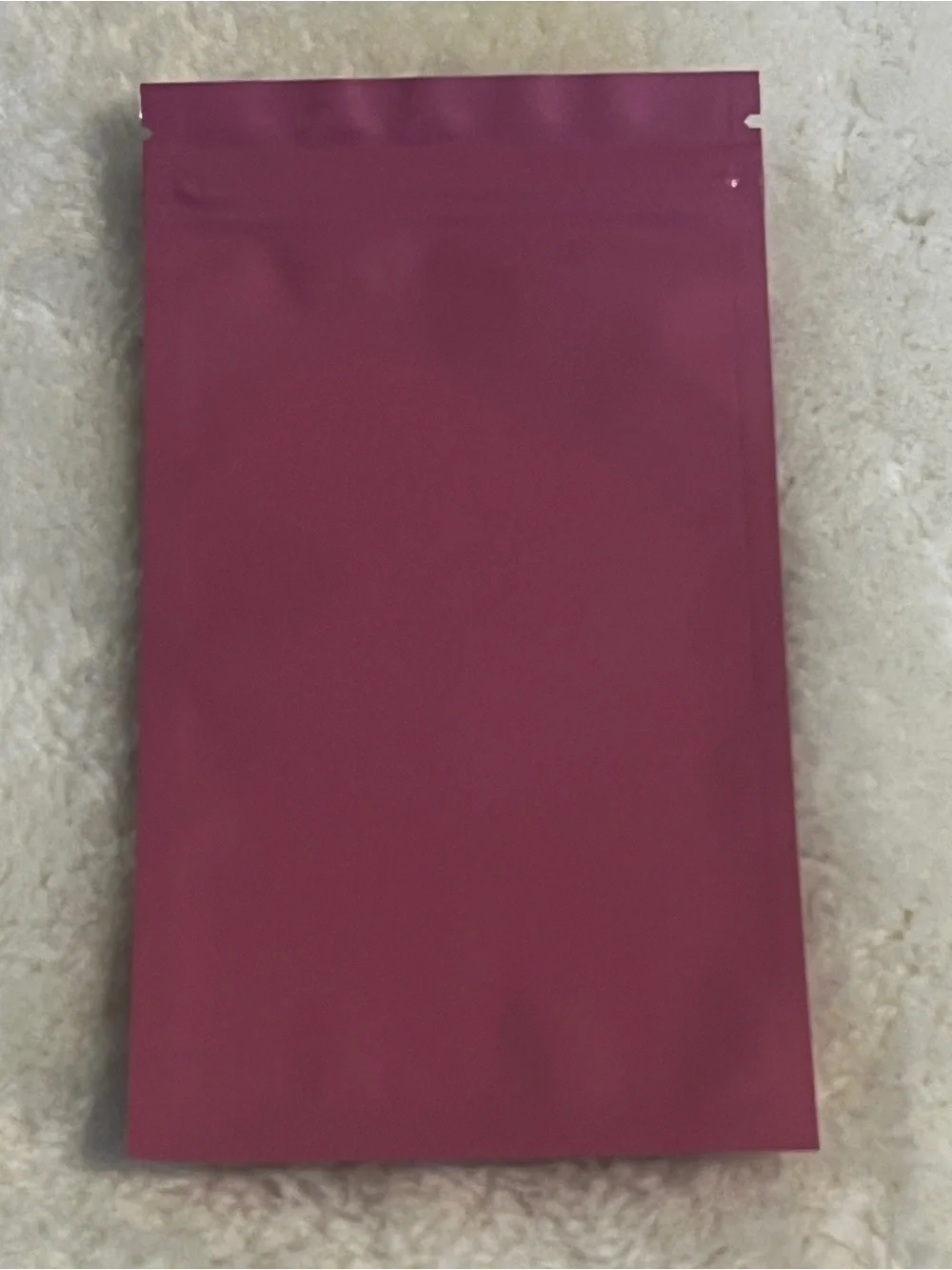 10pc Pink Resealable Window Mylar Bags for Shipping and Storage